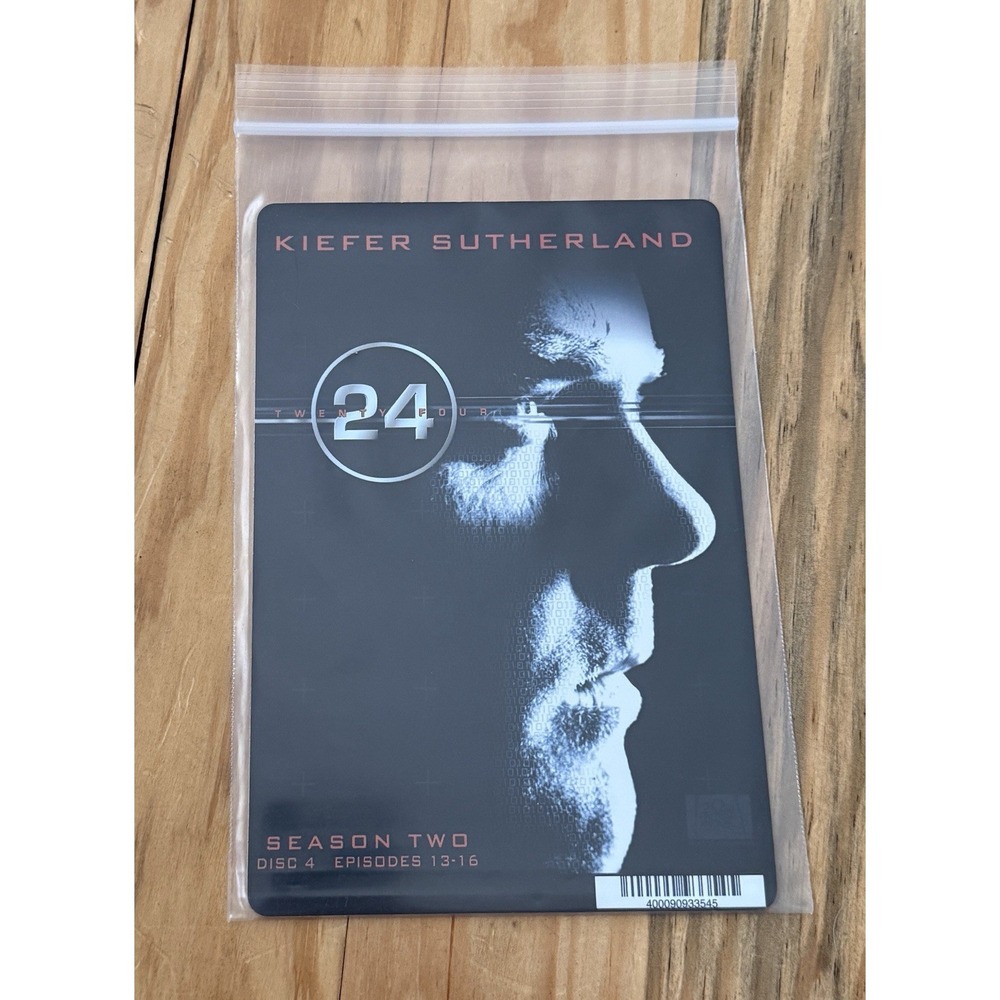 24 Season two Backer Card NOT DVD/MOVIE Kiefer Sutherland